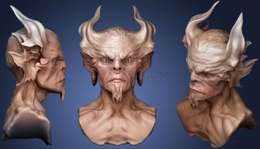 3D модель Голова демона 4 (STL)